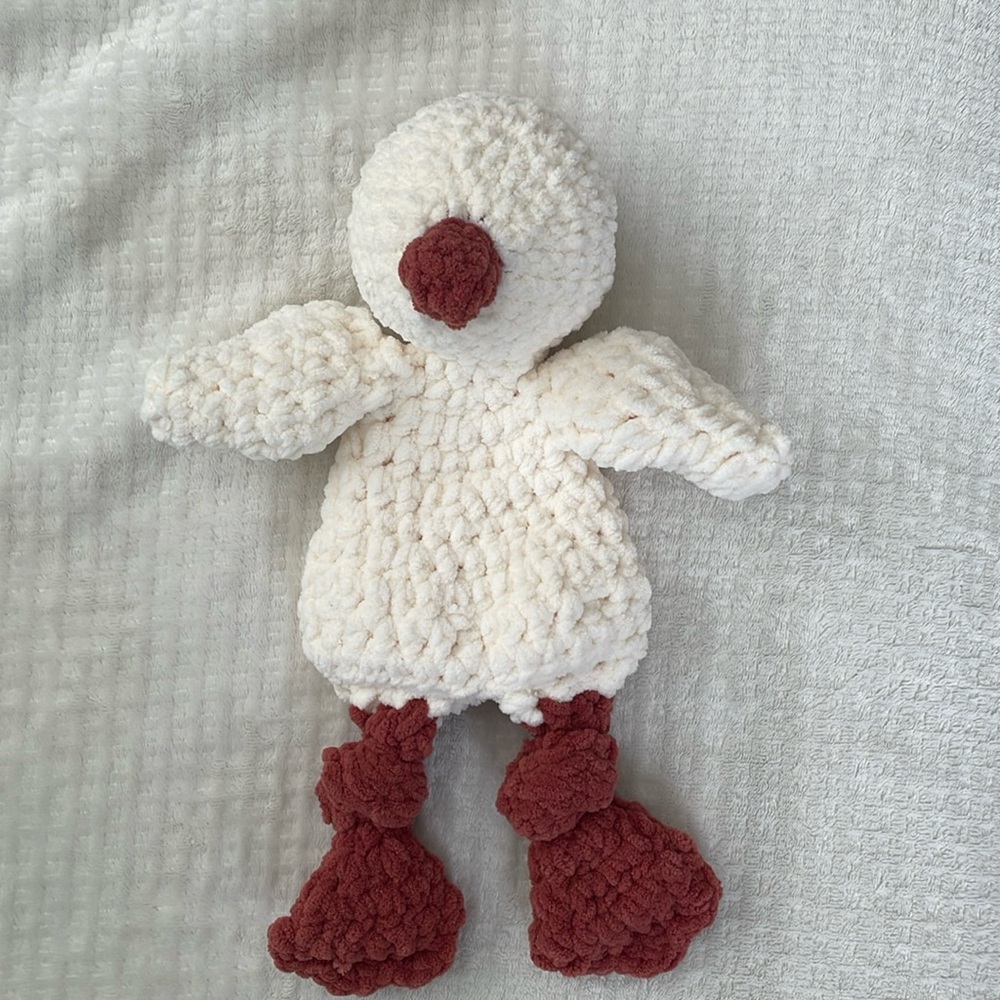 Crocheted Stuffed Animal - Duck handmade